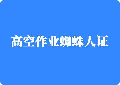 我鸡巴操女人网站高空作业蜘蛛人证